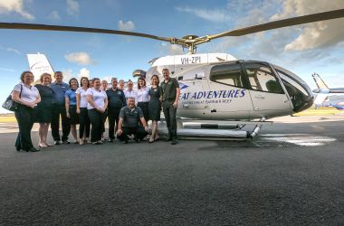 Flying high a Great Adventure! Welcoming our new branded Nautilus Aviation helicopter