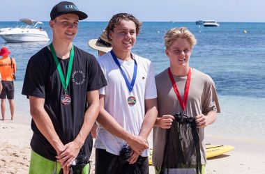 Big splash and course records at Great Adventures Green Island Ocean Swim