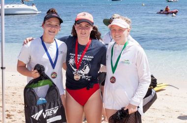 Big splash and course records at Great Adventures Green Island Ocean Swim