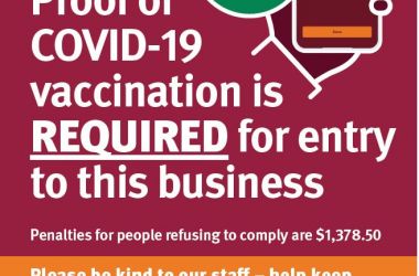Important Update; COVID-19 vaccination travel requirements