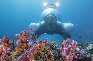 scUber - the world's first ride share submarine at Agincourt Reef!