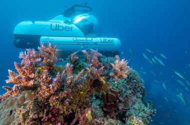 scUber - the world's first ride share submarine at Agincourt Reef!