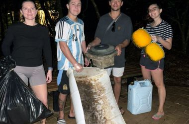 Caring for Paradise - staff beach clean up protecting our oceans